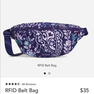 Brand New! Vera Bradley ReActive RFID belt bag